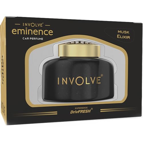 Involve your senses إينفولف إمينينس ماسك إليكسير عطر سيارة عضوي مع دريف فريش – معطر هواء ألياف – IEM03 – 45 جم | معطرات سيارات | عناصر تزيين لوحة القيادة للسيارة - Image 1