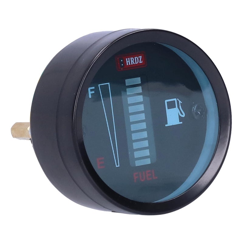 عداد الوقود العالمي 52 ملم مع مؤشر LED أزرق، مقاومة قابلة للتعديل، 12 فولت للسيارات والدراجات النارية - Image 5