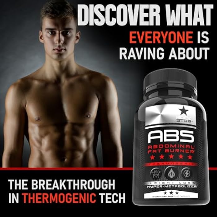 Rockstar Abs Dietary Supplement - Thermogenic Ab Fat Burner, Hyper Metabolizer - Belly Fat & 6 Pack Support, Weight Loss, GLP-1 & Metabolism Booster Pills for Men & Women – Targeted Abdominal Fat Loss - Image 2