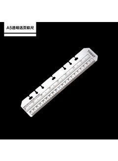 A5 transparent loose leaf soft ruler