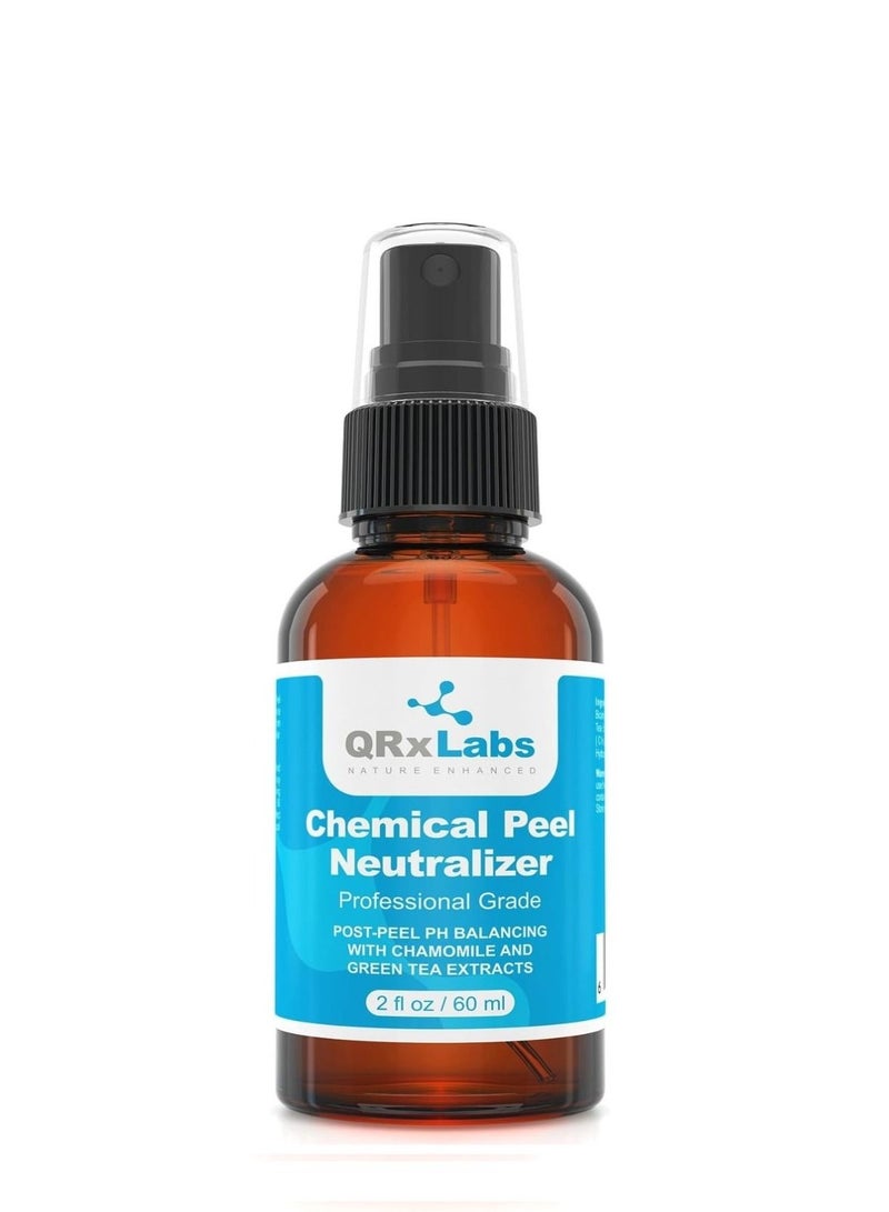 كيو آر إكس لابس محايد التقشير الكيميائي   توازن درجة الحموضة بعد التقشير مع مستخلصات البابونج والشاي الأخضر 2 أوقية سائلة/60 مل