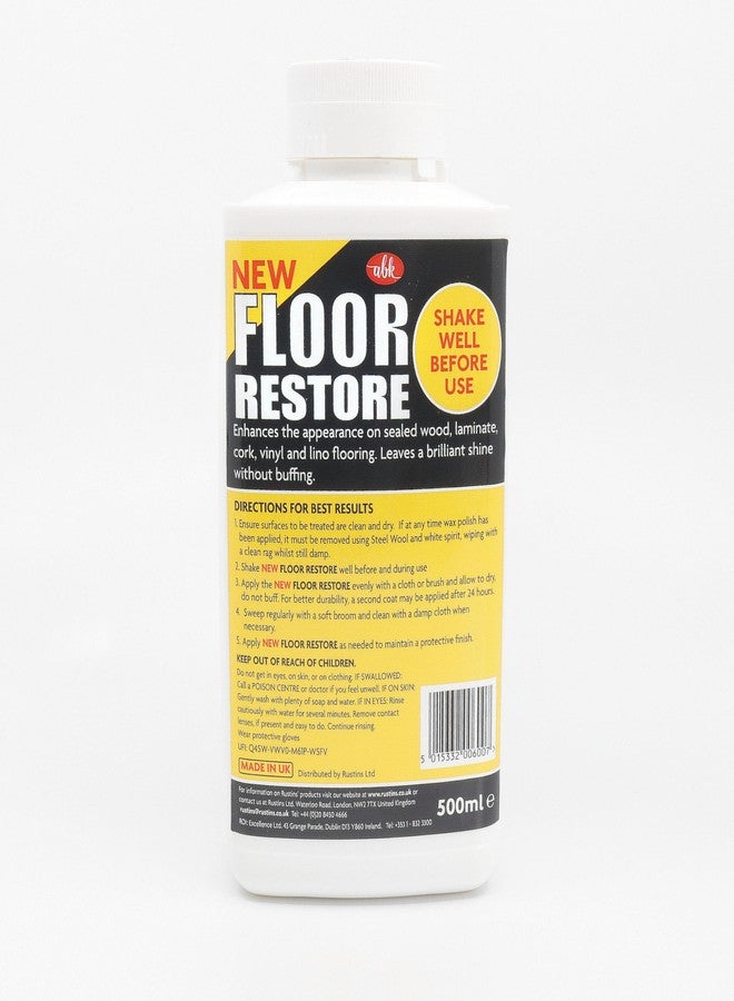 Rustins New Floor Restore | Restorative Treatment for Wood and Laminate Flooring | Bring back the shine! | 500ml - Image 3