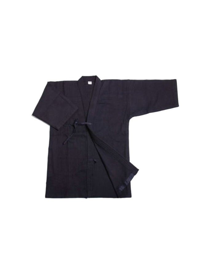 Mens Cotton Kendo Aikido Hapkido Hakama Martial Arts Keikogi (XL/180, Dark Blue)