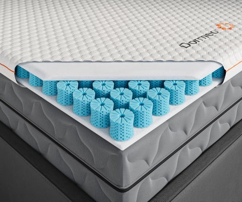 Dormeo Premium Twin XL Cooling Mattress Topper  3Inch 3Zone Octaspring Technology for Optimal Back Support AntiSlip Bottom