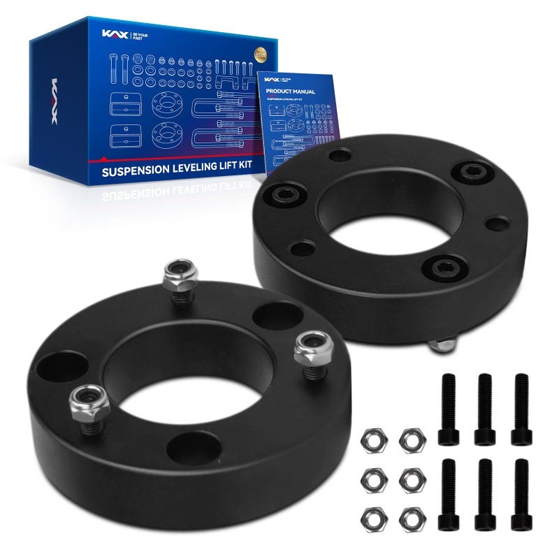 KAX 2â€œ Front Leveling Lift Kit Compatible with 2004-2025 Ford F150,2003-2018 Expedition,2006-2008 Lincoln Mark LT, 2 inch Suspensions Front Struts Spacer - Image 1