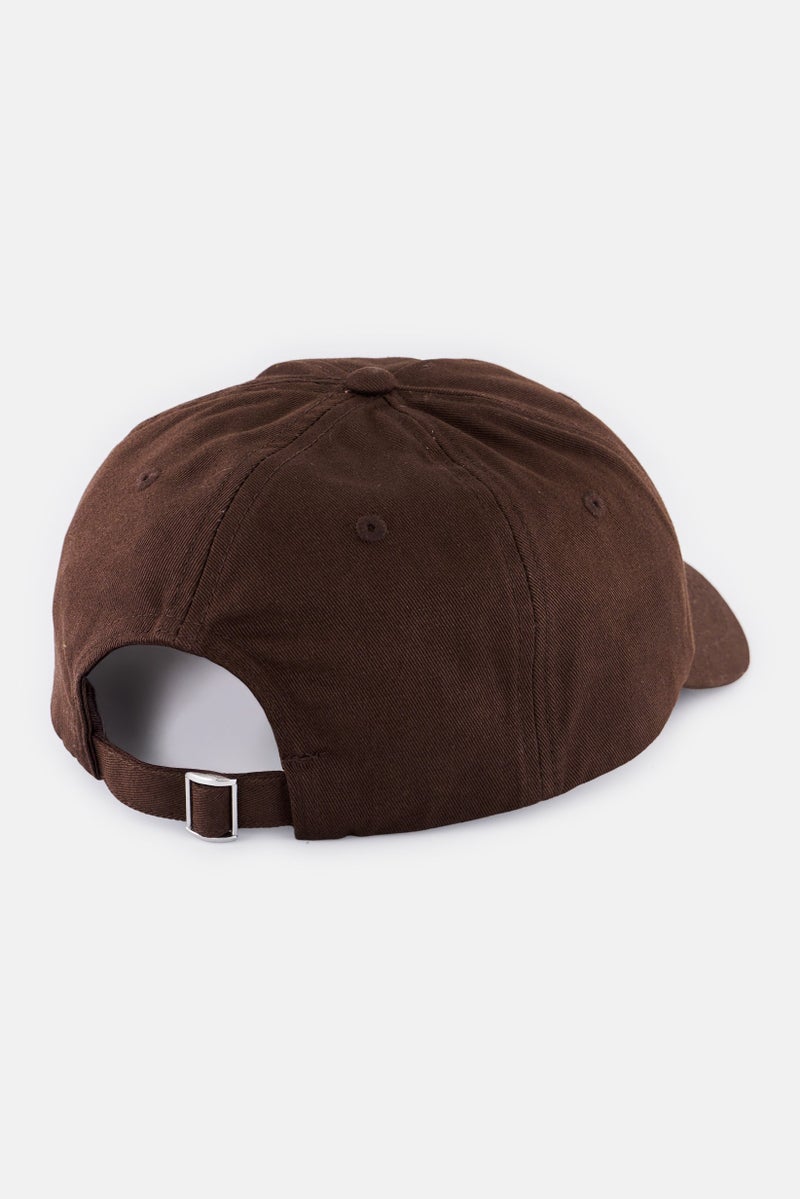 Jack Jones Men Embroidered Adjustable Cap, Dark Brown - Image 2