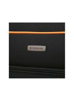 GIORDANO Softside Luggage Spinner Trolley Bag 3 Pieces Set,Black (S-20",M-24",L-28")  - Image 3