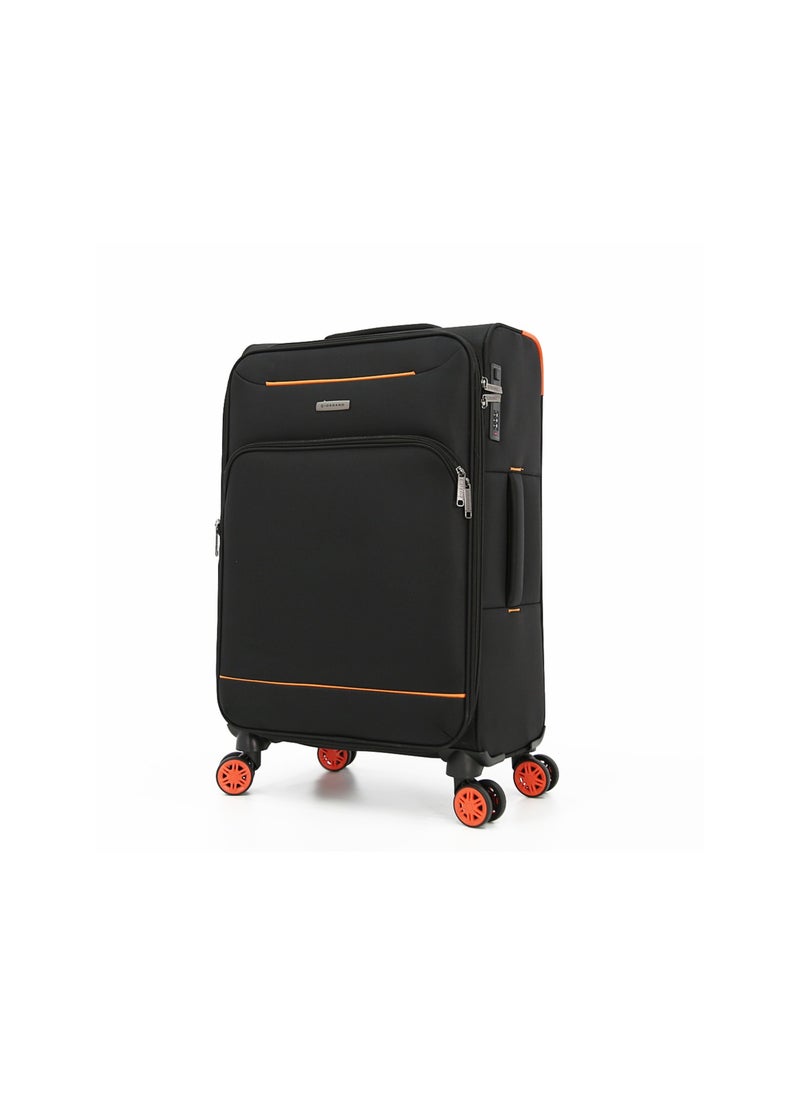 GIORDANO طقم حقائب سفر بعجلات من الجانب الناعم، 3 قطع، أسود (S-20&quot;،M-24&quot;،L-28&quot;)  - Image 2