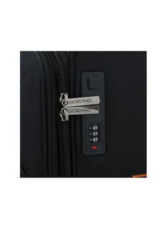 GIORDANO Softside Luggage Spinner Trolley Bag 3 Pieces Set,Black (S-20",M-24",L-28")  - Image 4
