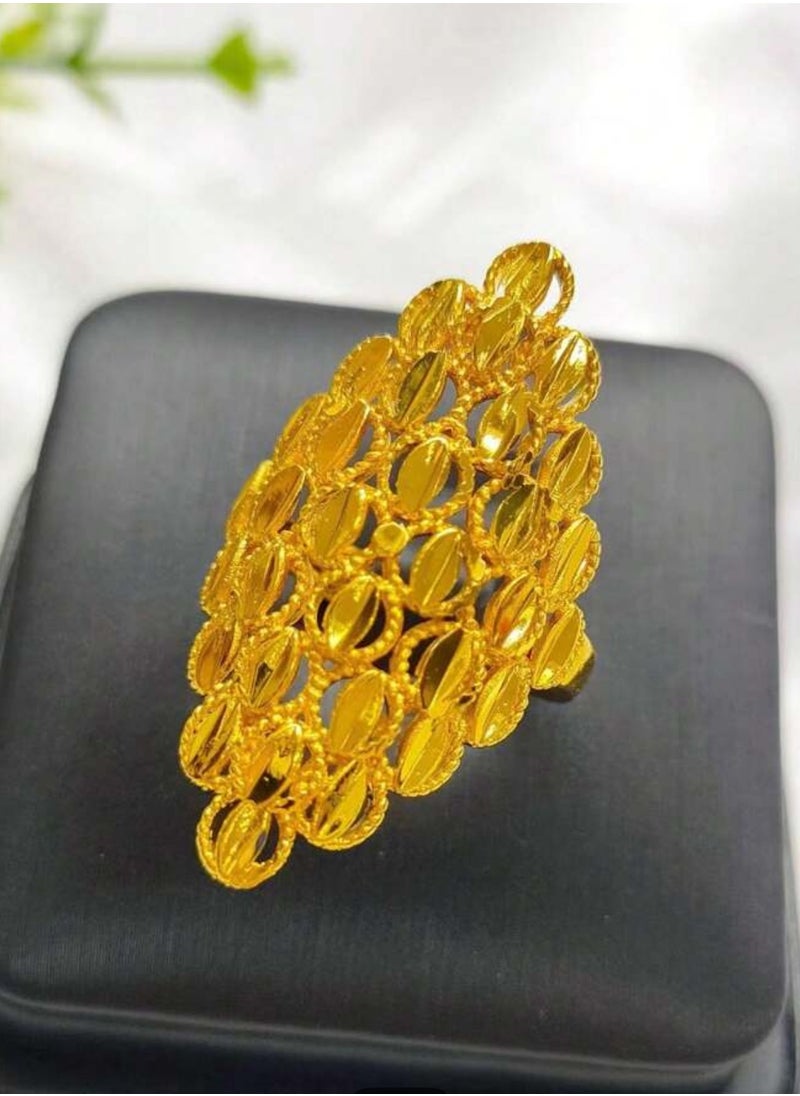 GOLDMAX 21k Gold Plated Ring For Women One Size  - Image 1