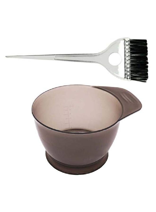 Healifty 2Pcs Hair Dye Brush And Bowl Set Professional Salon Hair Colour Mixing Dyeing Kit Hair Dye Coloring Tools Hair Tinting Set - Image 2
