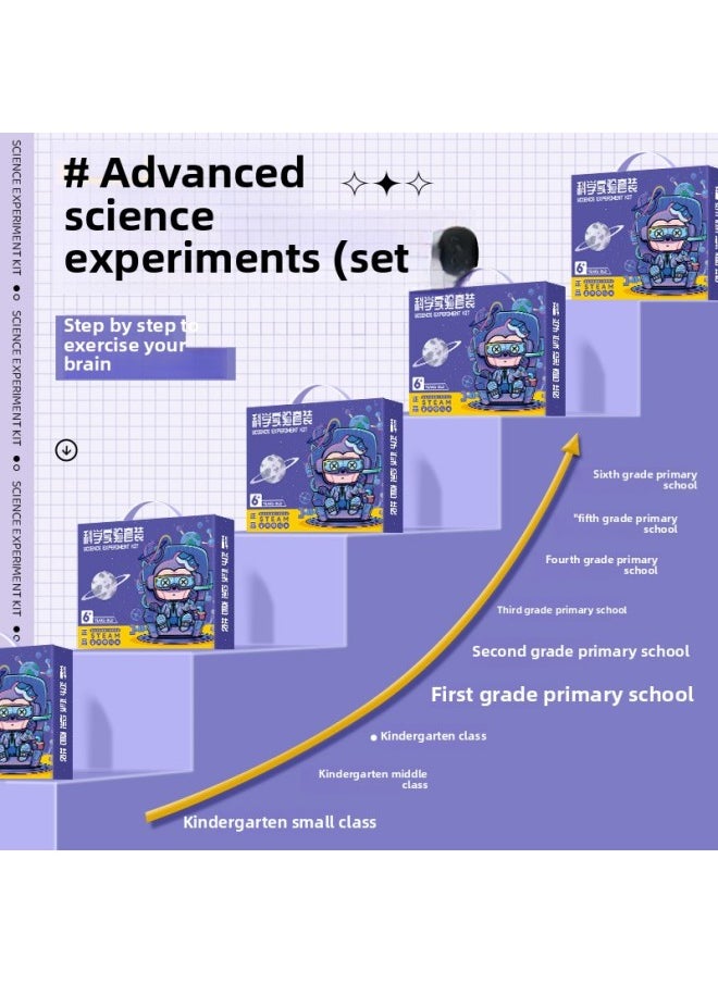 Generic - Science Experiment Suit Gift Box For Students Kindergarten Diy Handmade Science And Technology Small Production Material Package Children's Puzzle-Color:[10-piece Set Of Sea, Land And Air Experiments] Free Paint Tool Kit Ppt Teaching - Image 1