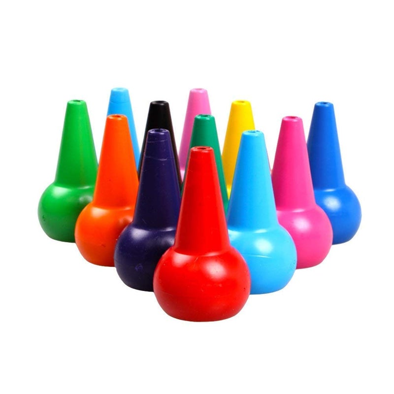 ArtBee Finger Crayons For Toddlers,12 Colors Finger Paint Palm Grip Crayons,Multicolor - Image 3