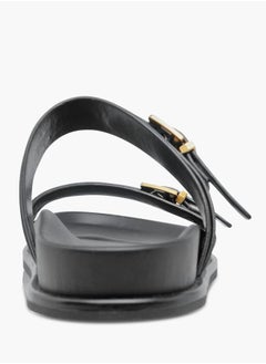 Celeste Womens Buckle Accent Slide Sandals With Slip-On Closure  - Image 4