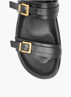 Celeste Womens Buckle Accent Slide Sandals With Slip-On Closure  - Image 3