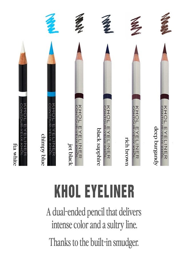 Jillian Dempsey Khôl Eyeliner | Waterproof Eyeliner Pencil with Built-in Smudger | Long-Lasting Intense Color | Vegan | Chimpy Blue - Image 3