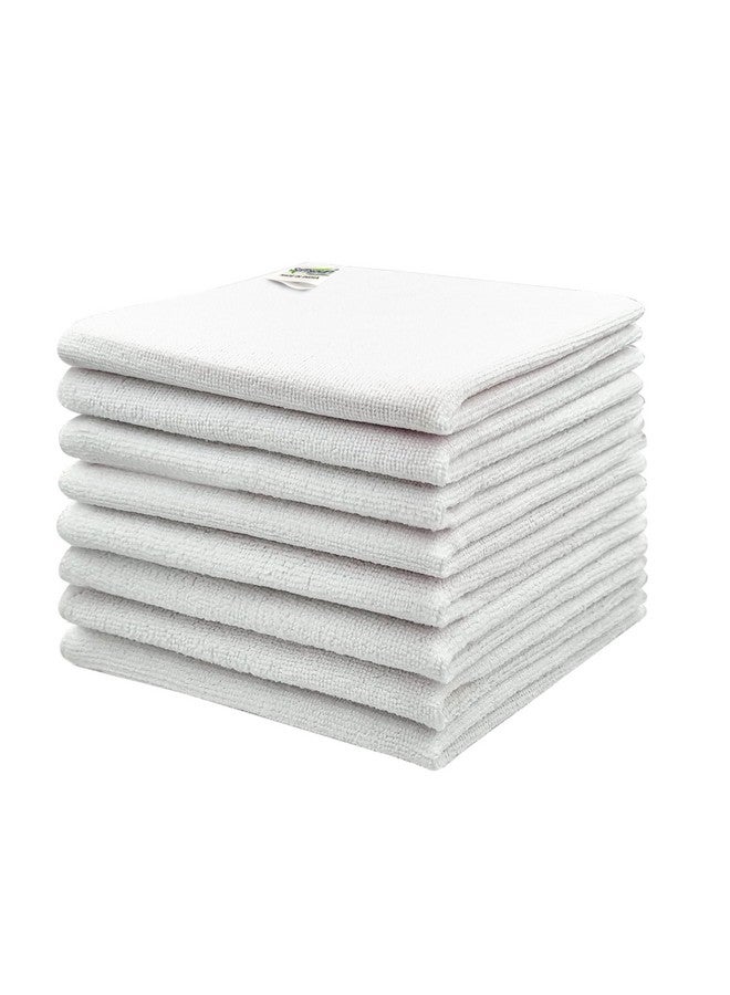 SOFTSPUN Microfiber Cleaning Cloths, 8pcs 40x40cms 220 GSM White! Highly Absorbent, Lint and Streak Free, Multi -Purpose Wash Cloth for Kitchen, Car, Window, Stainless Steel, Silverware.… - Image 2