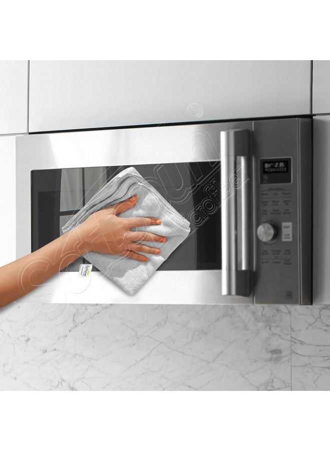 SOFTSPUN Microfiber Cleaning Cloths, 8pcs 40x40cms 220 GSM White! Highly Absorbent, Lint and Streak Free, Multi -Purpose Wash Cloth for Kitchen, Car, Window, Stainless Steel, Silverware.… - Image 4