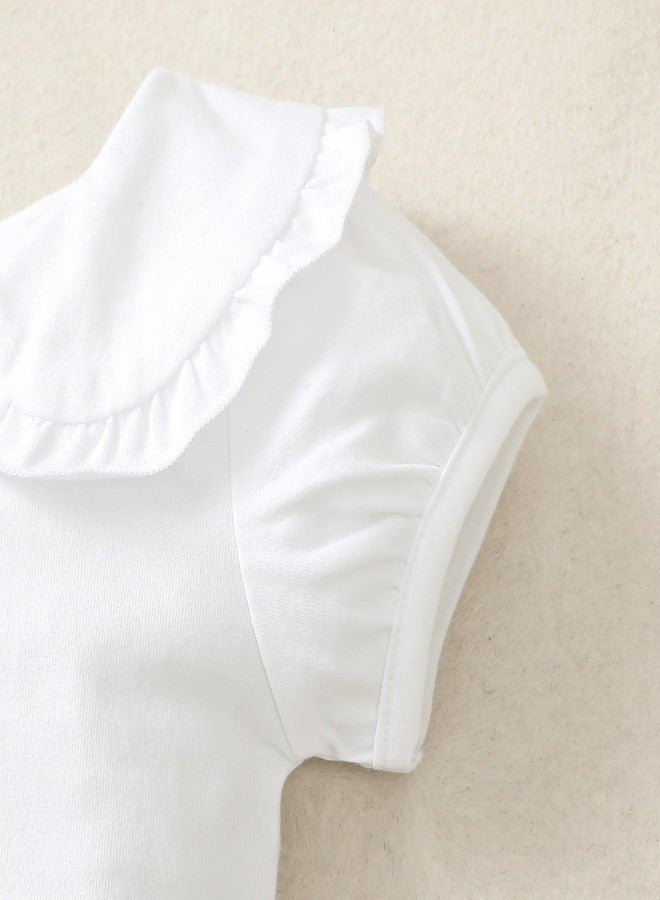 بمعنى سحر بمعنى حديقة بدلة أطفال من ماجيك بارك بأكمام منفوخة، مناسبة للأطفال من عمر 0 إلى 24 شهرًا، بياقة بيتر بان، وبدلة أطفال مكشكشة، وقمصان كاجوال (من 6 إلى 12 شهرًا، أبيض قصير). - Image 5