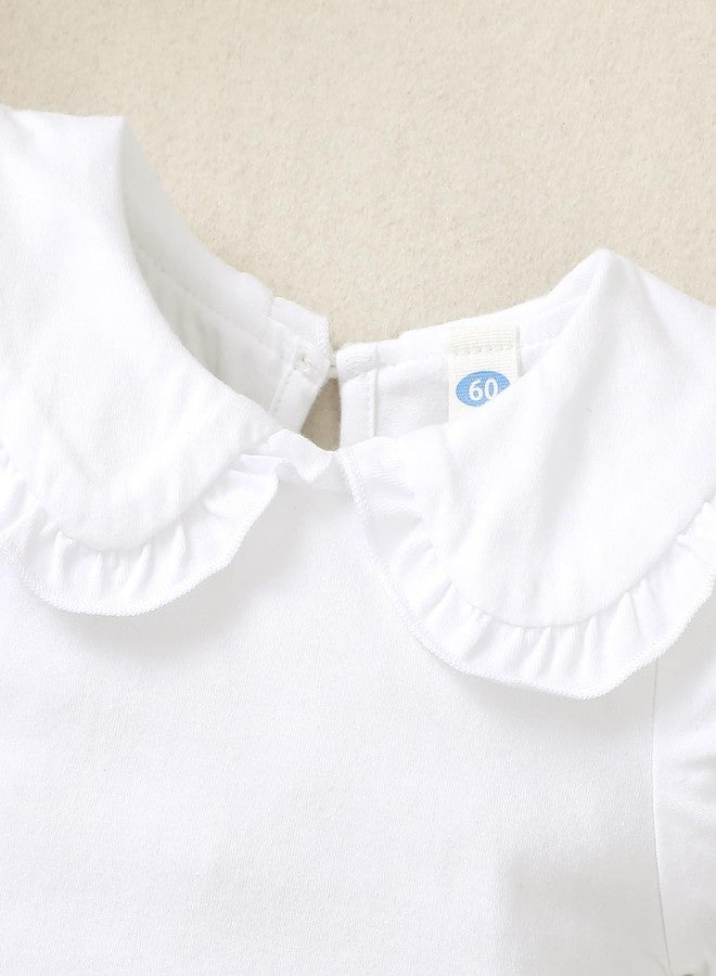 بمعنى سحر بمعنى حديقة بدلة أطفال من ماجيك بارك بأكمام منفوخة، مناسبة للأطفال من عمر 0 إلى 24 شهرًا، بياقة بيتر بان، وبدلة أطفال مكشكشة، وقمصان كاجوال (من 6 إلى 12 شهرًا، أبيض قصير). - Image 3