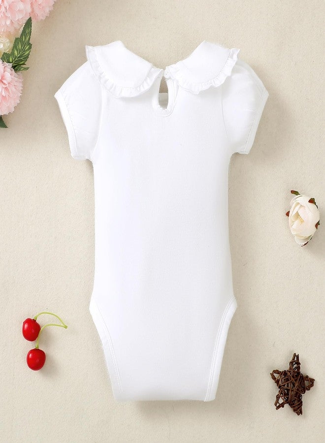 بمعنى سحر بمعنى حديقة بدلة أطفال من ماجيك بارك بأكمام منفوخة، مناسبة للأطفال من عمر 0 إلى 24 شهرًا، بياقة بيتر بان، وبدلة أطفال مكشكشة، وقمصان كاجوال (من 6 إلى 12 شهرًا، أبيض قصير). - Image 2