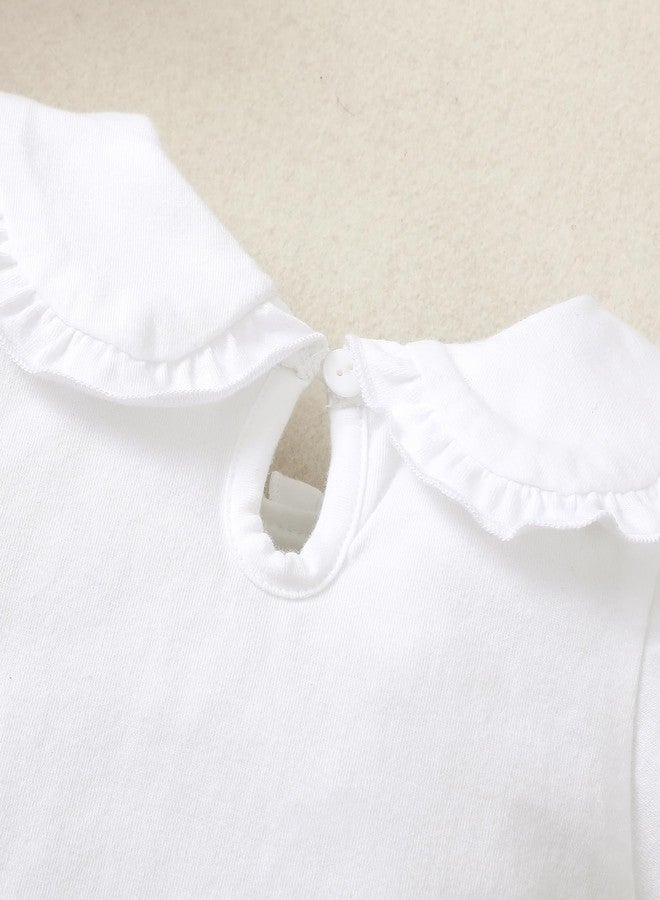 بمعنى سحر بمعنى حديقة بدلة أطفال من ماجيك بارك بأكمام منفوخة، مناسبة للأطفال من عمر 0 إلى 24 شهرًا، بياقة بيتر بان، وبدلة أطفال مكشكشة، وقمصان كاجوال (من 6 إلى 12 شهرًا، أبيض قصير). - Image 4