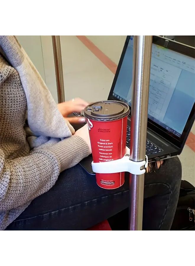 Portable Adjustable Cup Holder Stand Secure Clamp Rose Red for Bicycle Commute Travel - Image 5