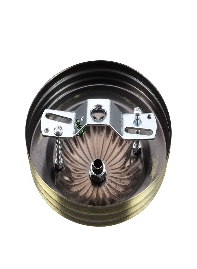 Aspen Creative 21513-21, Traditional Chandelier & Light Fixture Canopy Kit w/Collar Loop, Antique Brass, 5" Diameter, 7/16" Center Hole - Image 3