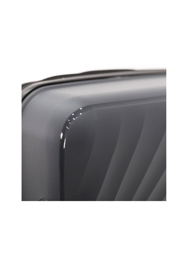 CAPITAL حقيبة سفر صلبة بعجلات 3 قطع، رمادي (ص-20، م-24، ل-28 بوصة) - Image 4