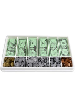 Learning Advantage Classroom Money Kit - Set Of 1,000 Bills And Coins - Designed And Sized Like Real Us Currency - Teach Currency, Counting And Math With Play Money - Includes Storage Tray And Lid  - Image 3
