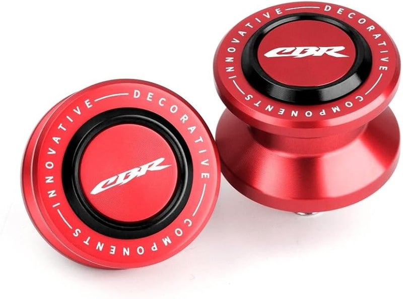 Honda CB500X CBF CBR Rear Swingarm Spool Sliders Stand Screws M8 CBR RedBlack 2017 2023 - Image 1