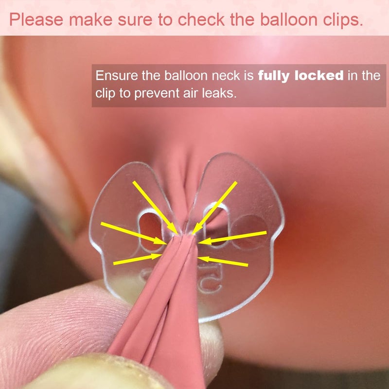 DeiryuRay Balloon Sealer 100Pcs Transparent for 5â€“12 Inch Latex Balloons â€“ Easy Tie-Free for Helium & Air, Durable Plastic Balloon Clips for Wedding, Birthday, Party Decorations - Image 4