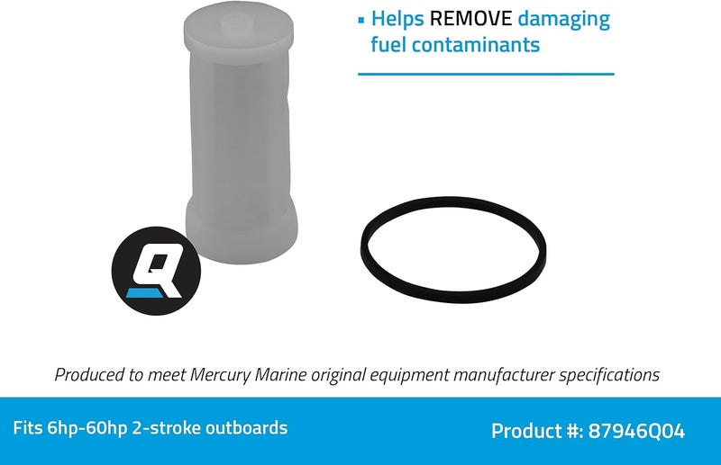 Quicksilver 87946Q04 In-Line Fuel Filter Element for Mercury and Mariner Outboards - Image 2