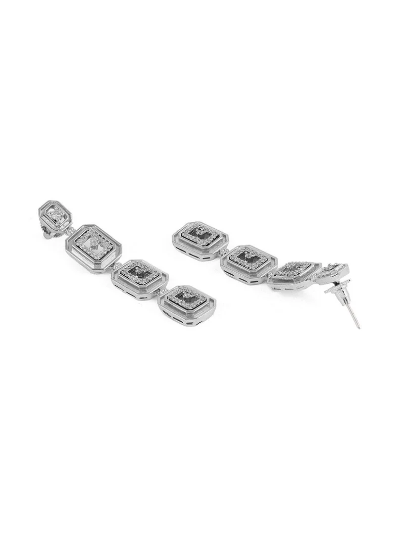 Priyaasi Plated Contemporary Drop Earrings
