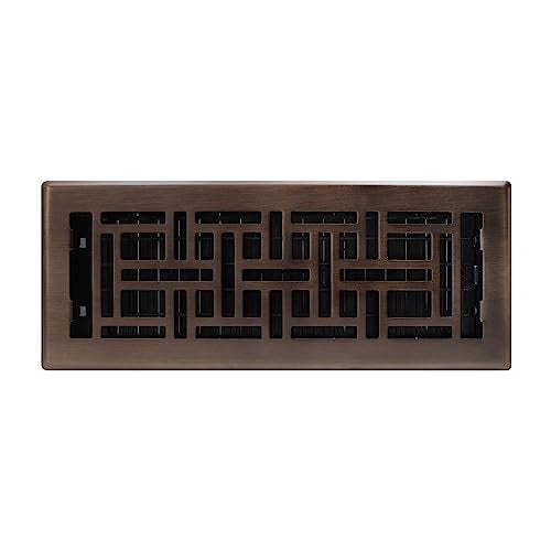 Decor Grates AJH412-RB Oriental Floor Register, 4x12 Inches, Rubbed Bronze Finish - Image 5
