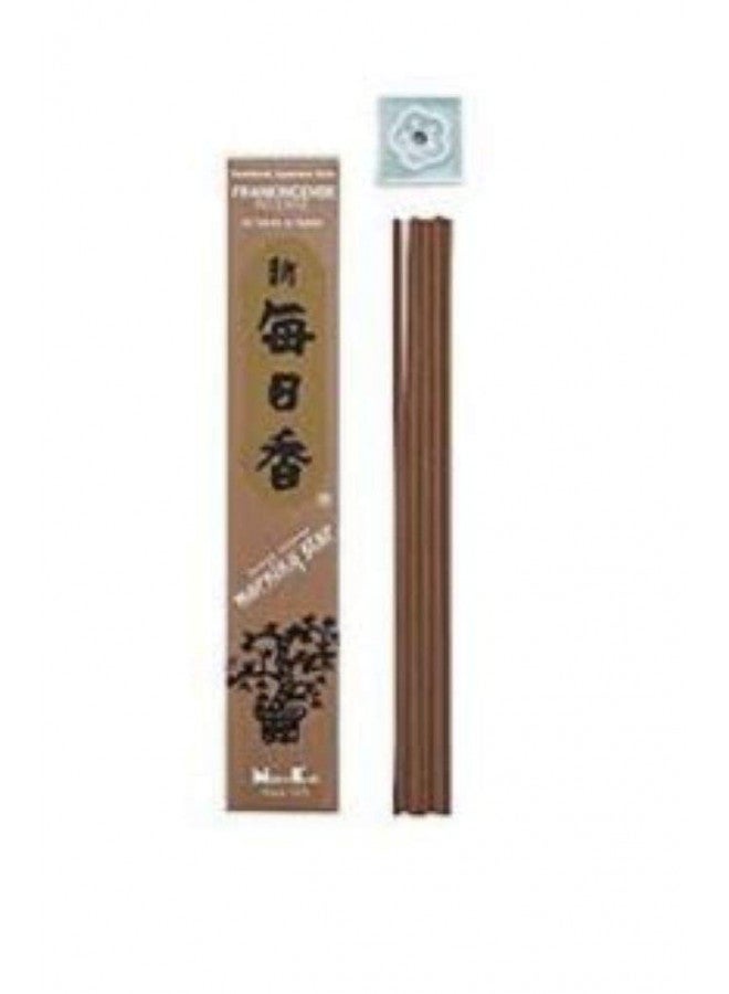 nippon kodo Morning Star Incense Frankincense, 50 Sticks with Ceramic Incense Holder, Key Note: Frankincense, Japanese Style Incense, Nippon Kodo - Image 1