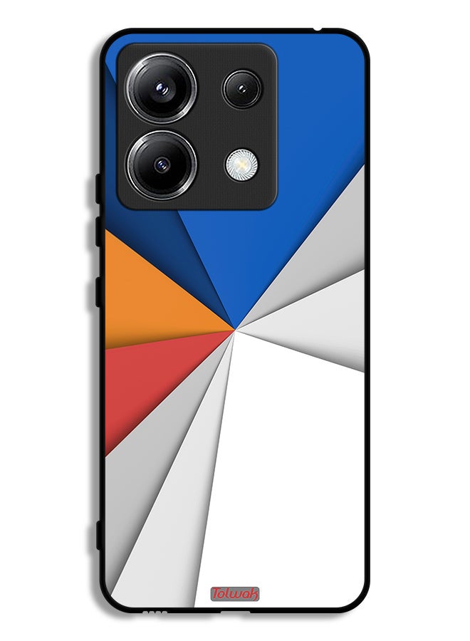 Tolwak Xiaomi Redmi Note 13 Pro 5G Protective Case Cover Material Matches Abstract Art - Image 1