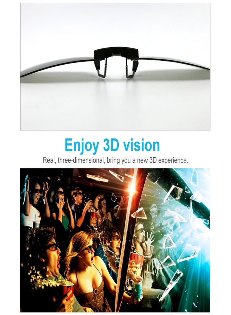 Clip-on 3D Glasses 0.72mm Thickness for Myopia Watching Passive Circular Polarized 3D Glasses for 3D TV Movie Cinema  - Image 3