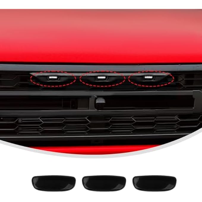 rayihni Grille Light Covers Compatible With Bronco Raptor 20222025 Front Grille Lamp Guard Trim Bezels Decoration Accessories For Bronco Raptor Exterior AccessoriesSmoke Dark - Image 1