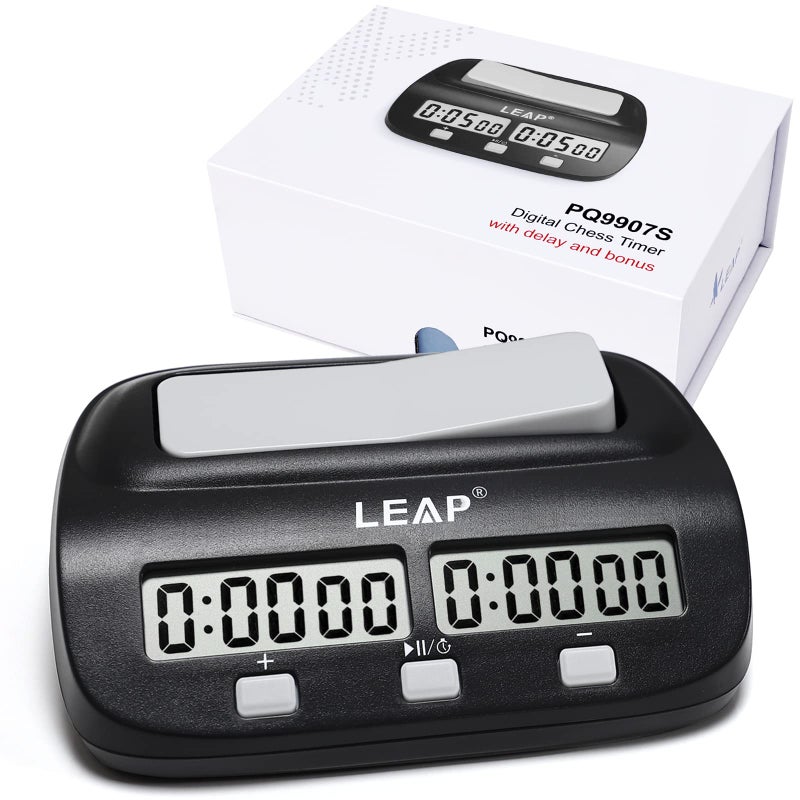LEAP LEAP Chess Clock Digital Chess Timer Professional for Board Games Timer with Alarm Function (Official Store) 9903a  - Image 1