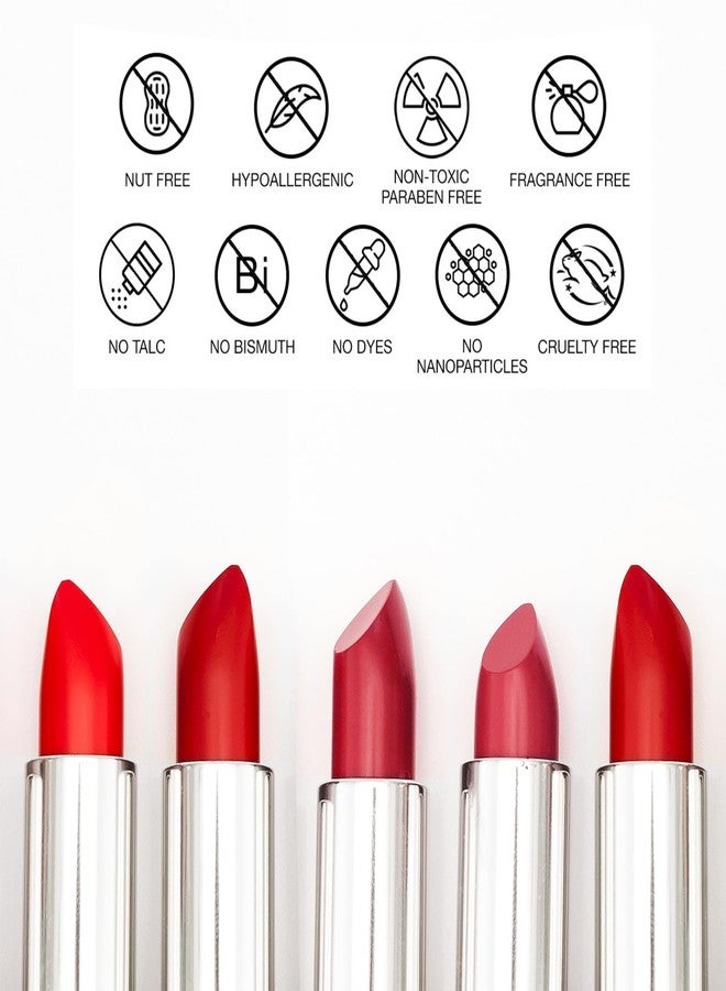 bellapierre Mineral Lipstick with 100% Natural Non-Toxic Formulation | Cruelty & Paraben Free | Long Lasting Nourishing Color & Sun Protection - NYC Diva - Image 5