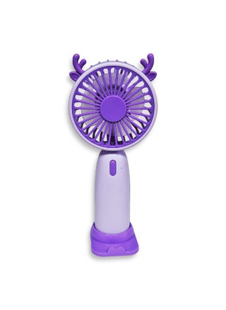 Mini handheld fan YL-106A , cute design with bright and purple colour , small size and easy to carry by hand or put in bag, equipped with USB rechargeable battery, on/off button 3 speeds with LED light, nice summer and birthday gift for kids and adults, high quality and easy to use - pzsku/Z6E7EE7F72D4F7E73E59CZ/45/1748429031/01df578c-3047-4d46-979b-cb74ec2caf17