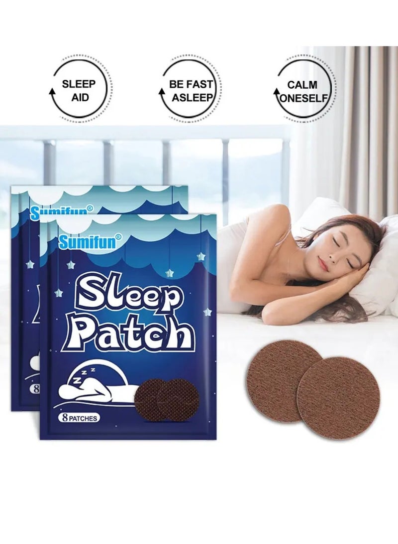 Sumifun 8 قطع لاصقات النوم العشبية لتحسين جودة النوم لاصقات النوم الطبيعية لعمق النوم لاصقات الاسترخاء للجسم لاصقات تخفيف التوتر لاصقات النوم - Image 5