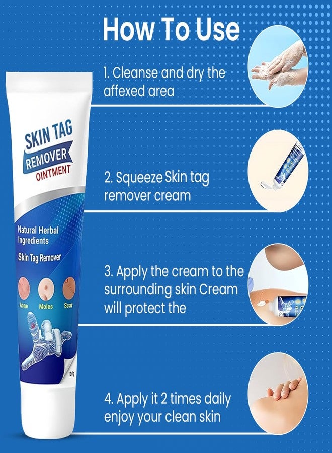 ZeroLuxury Tag Remover Cream for Face & Body | Gentle Skin Blemish Care Cream | Fast Absorbing Formula for Smooth-Looking Skin | Suitable for Men & Women | 100GM - Image 2