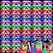 FathiSooc 108 PCs LED GlassesLight Up GlassesGlow Glasses Glow In The Dark Party Supplies Suitable For KidsAdults 3 Light up Modes 5 Neon Colors Rave PartyWedding Birthday Concert New Year Carnival - Image 3
