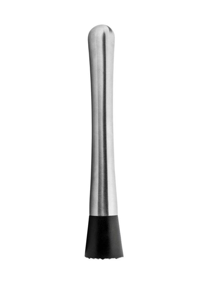 HQY Cocktail Muddler Silver/Black 8inch - Image 3