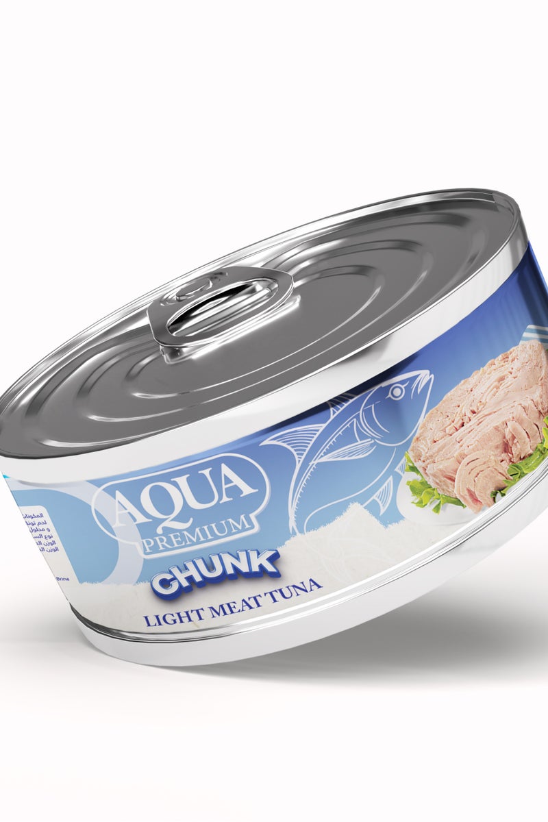 أكوا بريميوم تونة خفيفة بالقطع ١٤٠ جم  عالية البروتين – طعم طبيعي – جاهزة للأكل - Image 2
