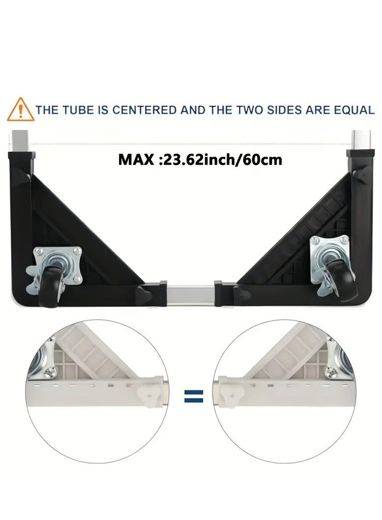 SPAULD Adjustable Appliance Dolly - Telescopic Metal Support Stand with 360° Swivel Casters, Non-Slip Rubber Base for Refrigerators, Washing Machines & Fridges,  Appliance Mobility Aid | 360° Rotation Wheels - Image 5