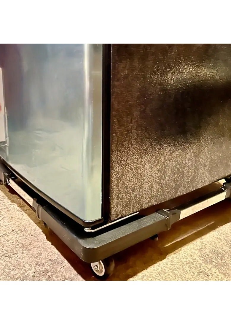 SPAULD Adjustable Appliance Dolly - Telescopic Metal Support Stand with 360° Swivel Casters, Non-Slip Rubber Base for Refrigerators, Washing Machines & Fridges,  Appliance Mobility Aid | 360° Rotation Wheels - Image 3