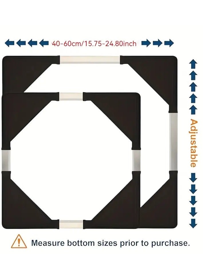 SPAULD Adjustable Appliance Dolly - Telescopic Metal Support Stand with 360° Swivel Casters, Non-Slip Rubber Base for Refrigerators, Washing Machines & Fridges,  Appliance Mobility Aid | 360° Rotation Wheels - Image 4